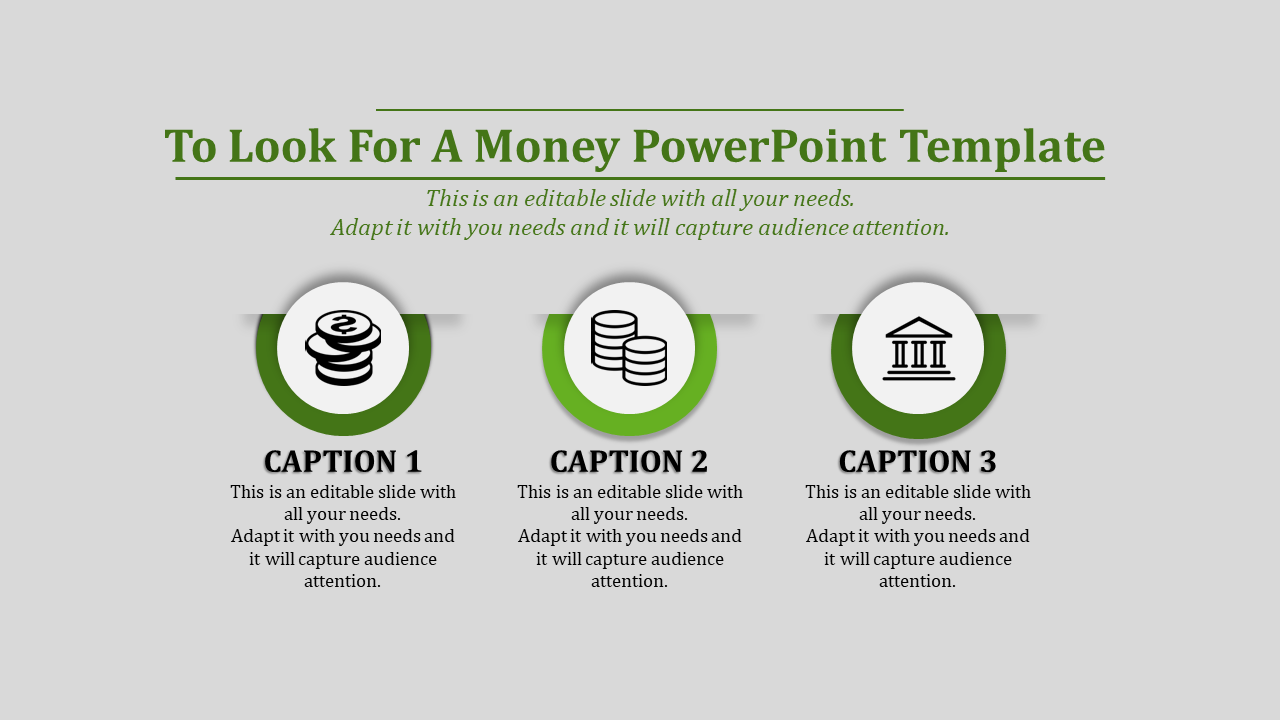 Money PowerPoint Template For Presentation 